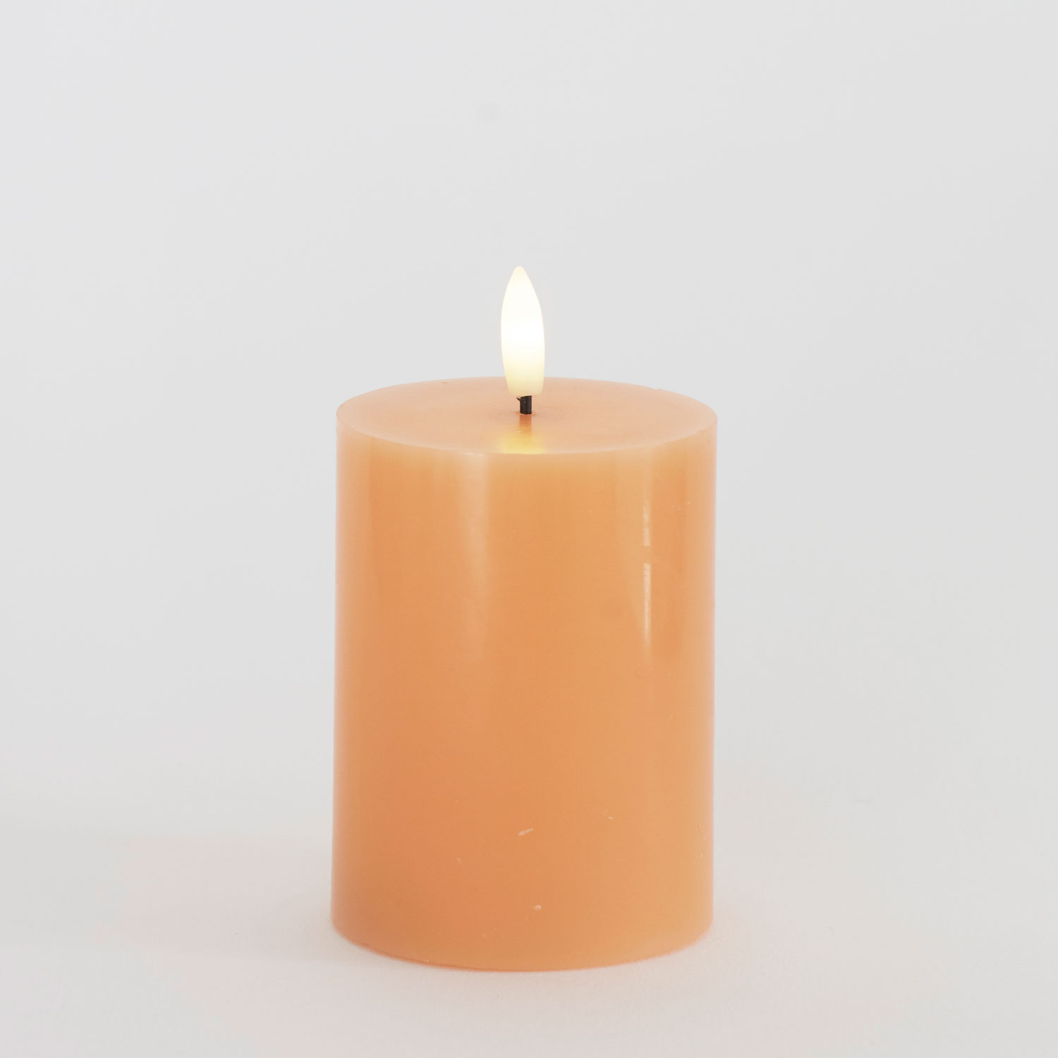 Sille Bloklys Ø7,5 x 10 cm, Peach