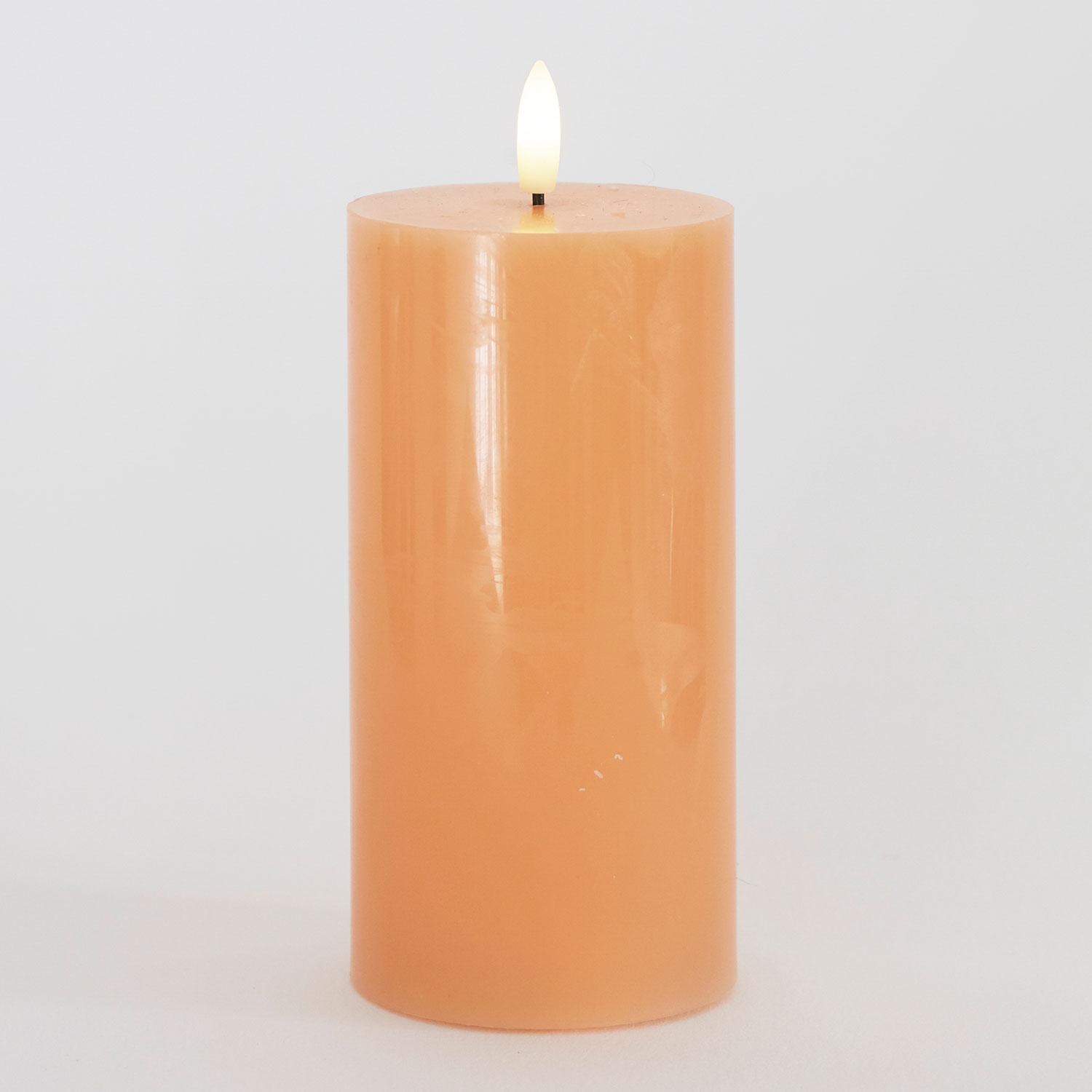 Sille Bloklys Ø7,5 x 15 cm, Peach