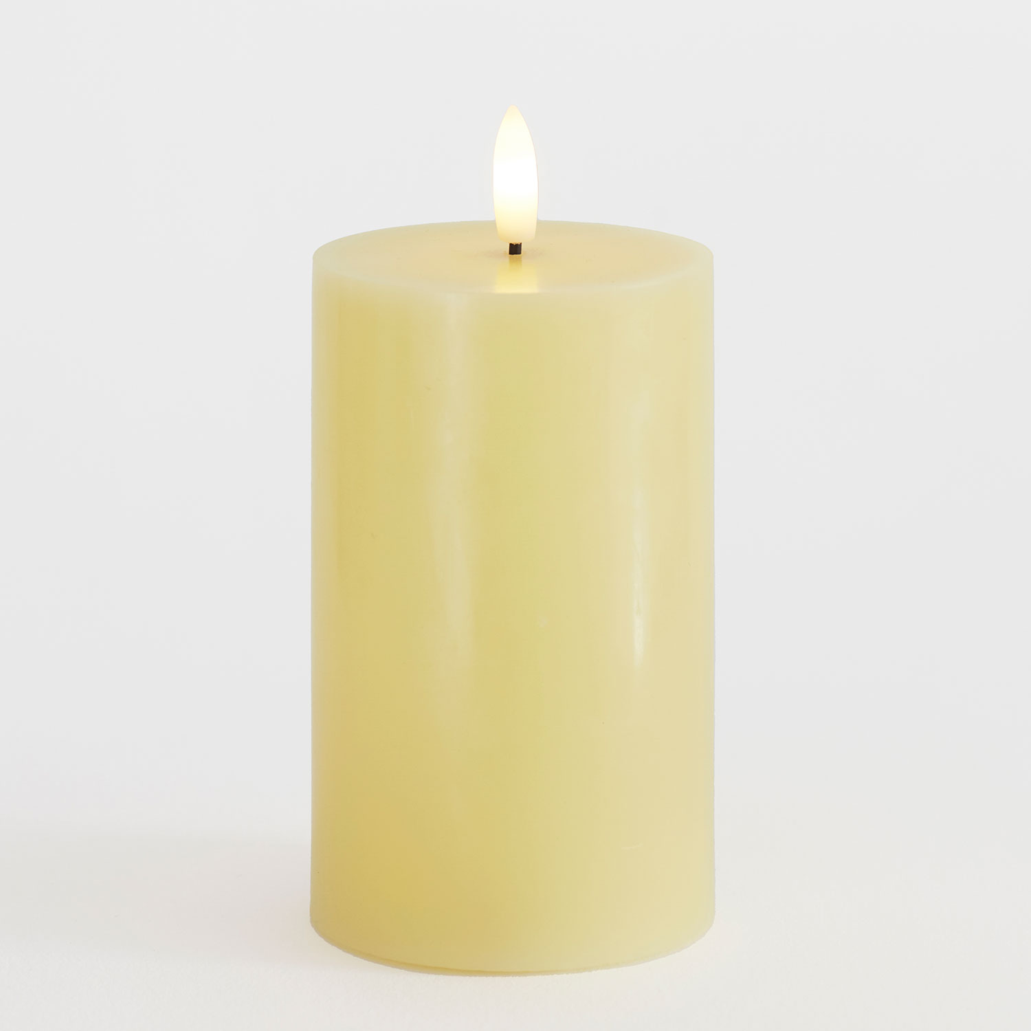 Sille Bloklys Ø7,5 x 12,5 cm, Pale Yellow