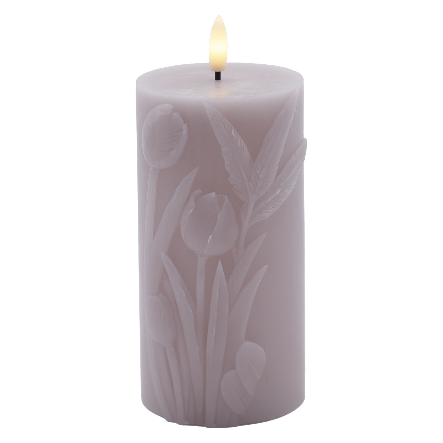 Tulisa Bloklys Ø7,8 x 15 cm, Mauve Pink