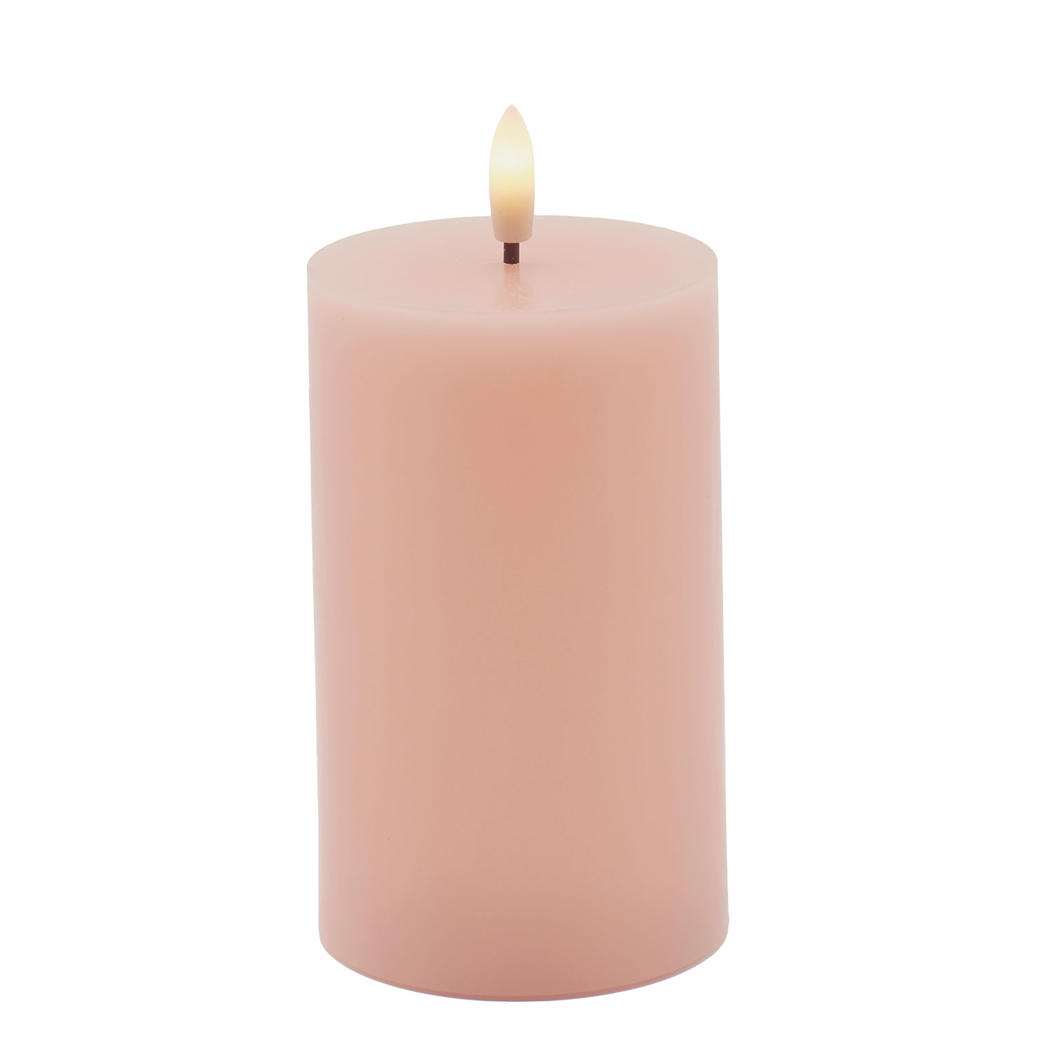 Sille Bloklys Ø7,5 x 12,5 cm, Dusty Peach