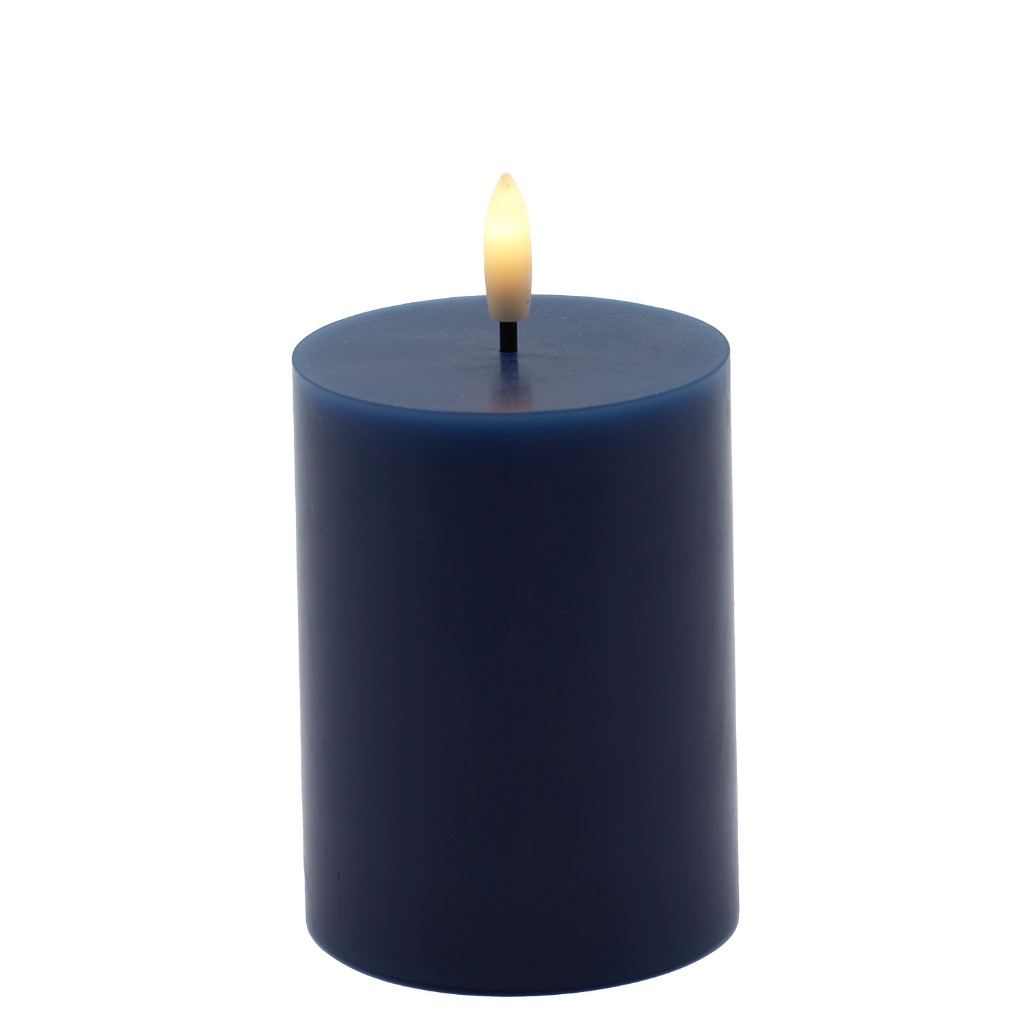 Sille Bloklys Ø7,5 x 10 cm, Deep Ocean