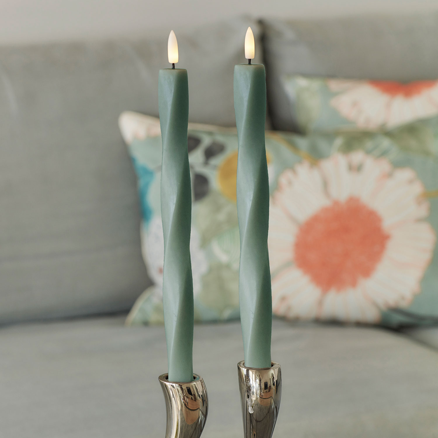 Nordisk Skulptur, Sille Twist Ø2 x 26 cm, Sandy Green