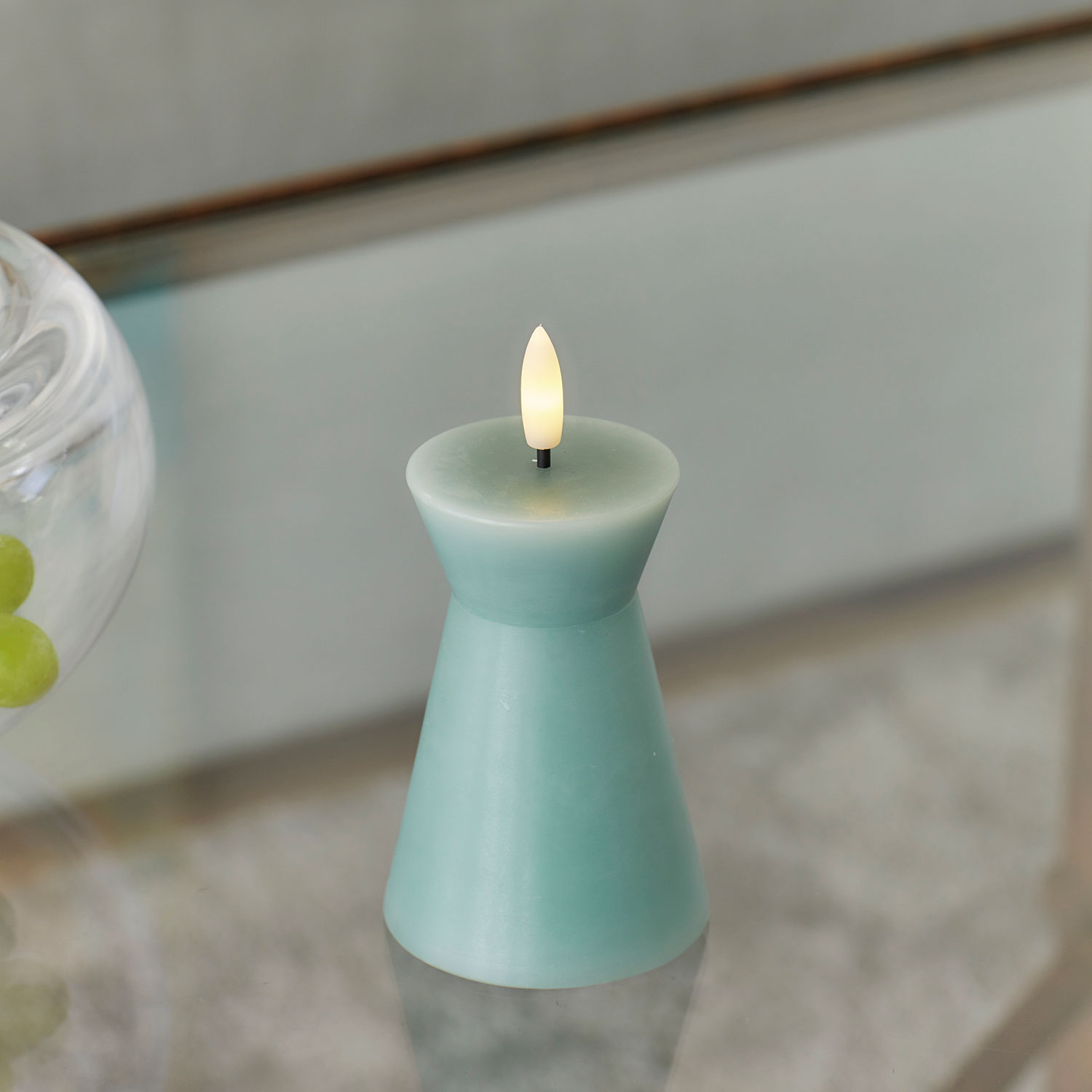 Nordisk Skulptur, Sille Kegle Ø6,5 x 10 cm, Sandy Green