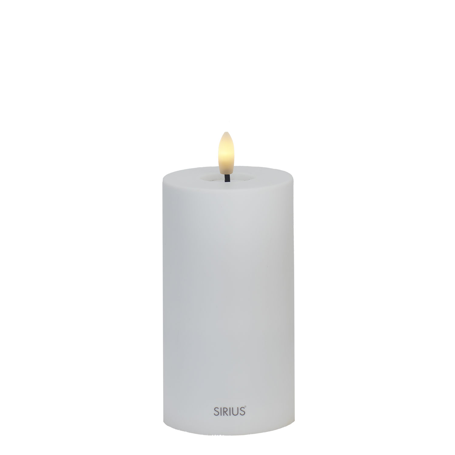 Sille Solar Ø7,5 x 15 cm, Hvid