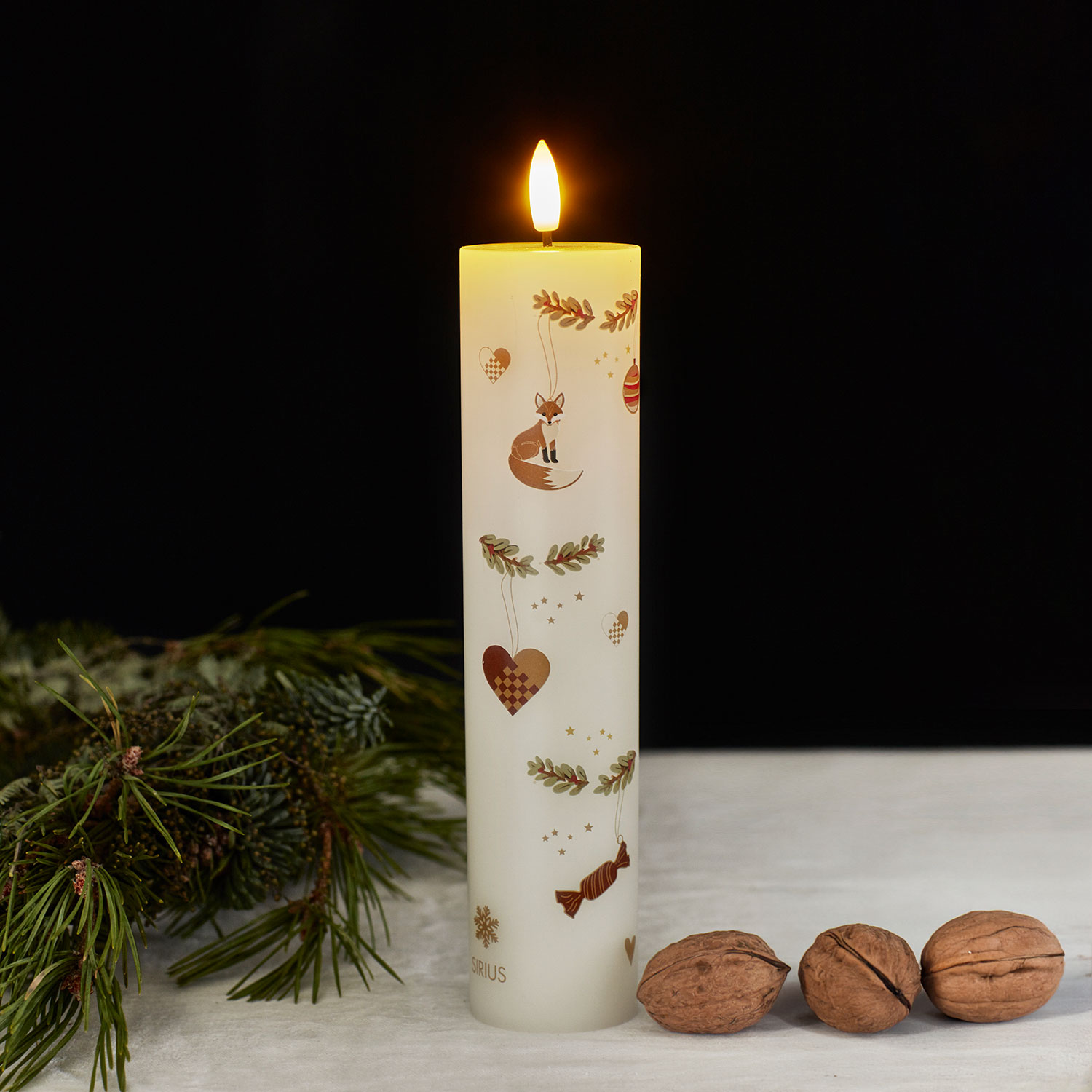 Mie Bloklys - Ø5 x 22 cm, Hvid