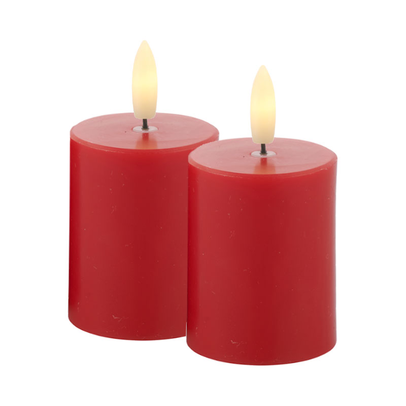 Sille Mini 2-pak, Ø5 x 6,5 cm, Rød