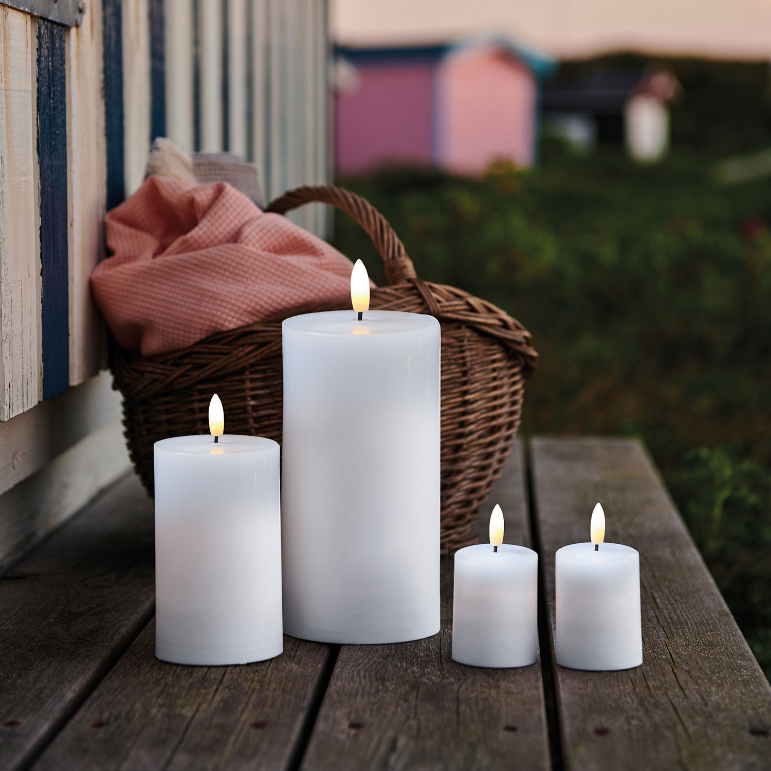 Sille Outdoor Ø10 x 20 cm, Hvid