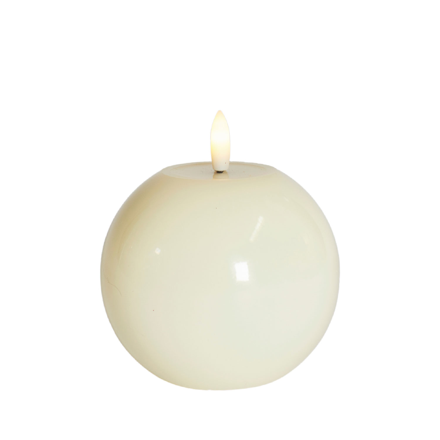 Sille Lak Kugle - Ø10 x 9 cm, Elfenben