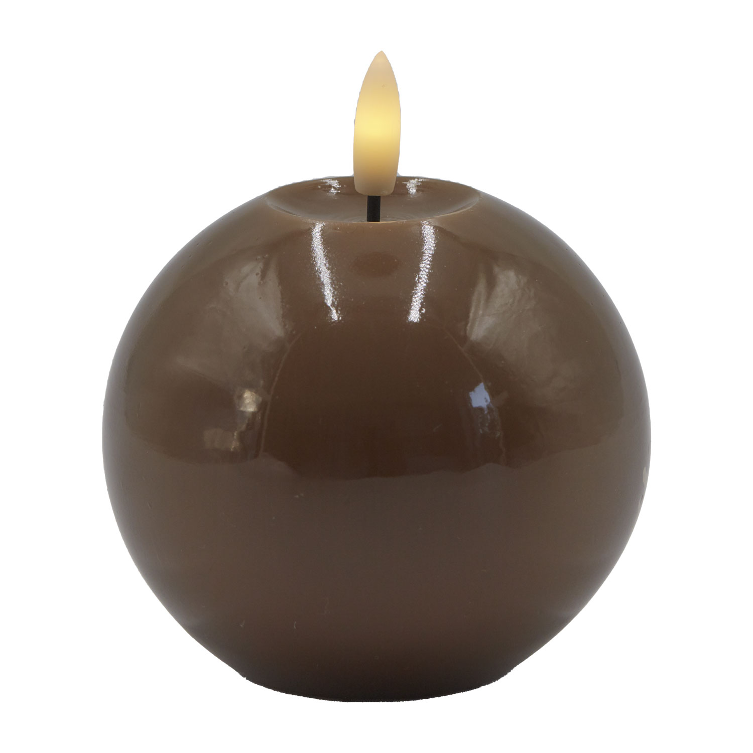 Sille Lak Kugle - Ø10 x 9 cm, Toffee