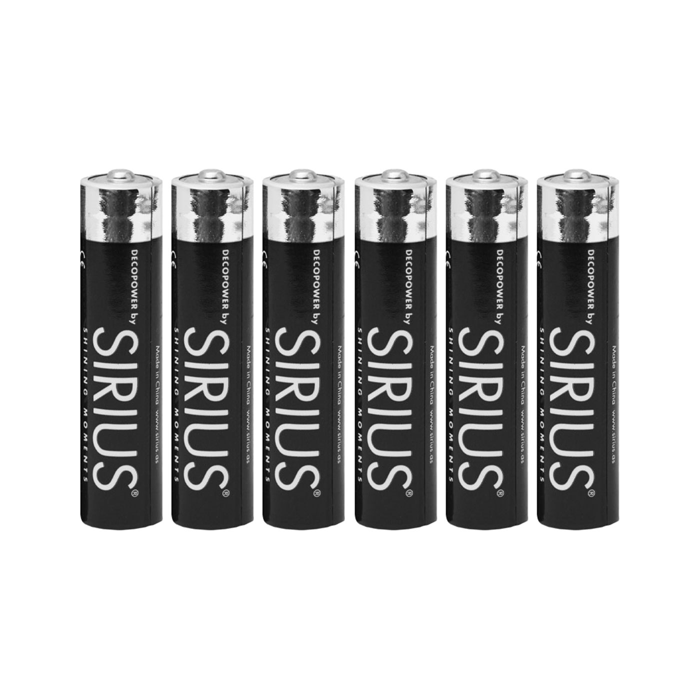 Sirius AAA batterier 6 stk. Sirius AAA batterier 6 stk.