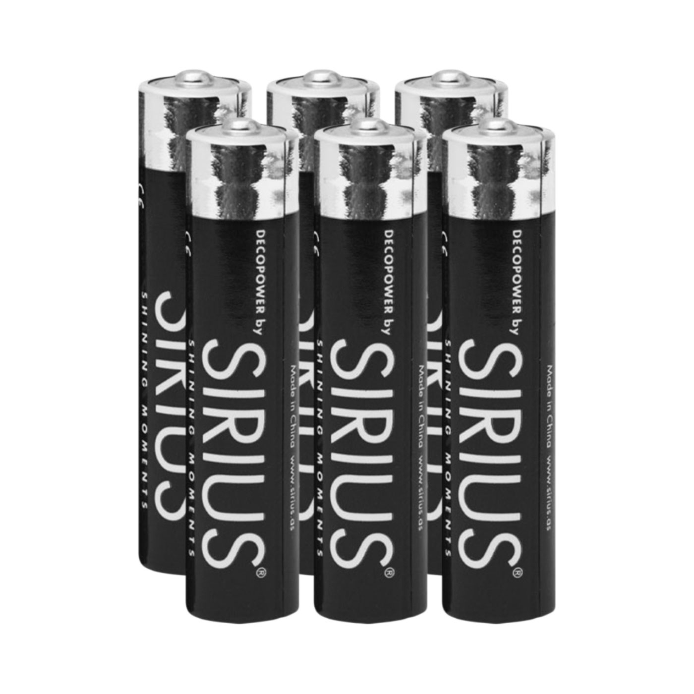 Sirius AAA batterier 6 stk. Sirius AAA batterier 6 stk.