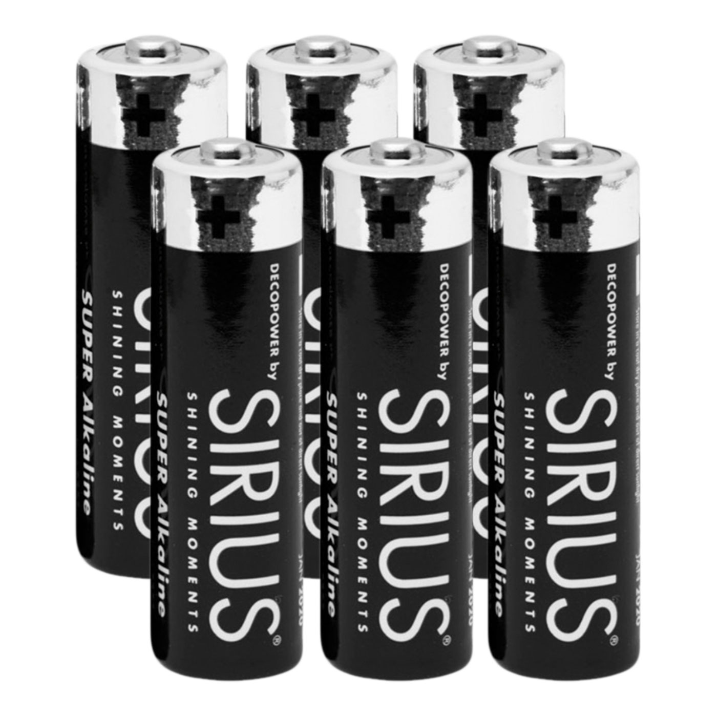 Sirius AA batterier 6 stk.