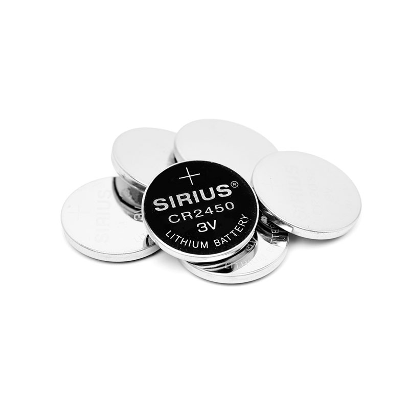 Sirius CR2450 3V knapcellebatterier, 4 stk.