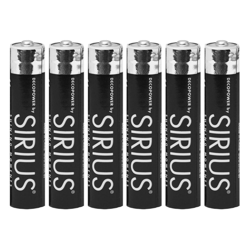 Sirius AAAA batterier 6 stk.