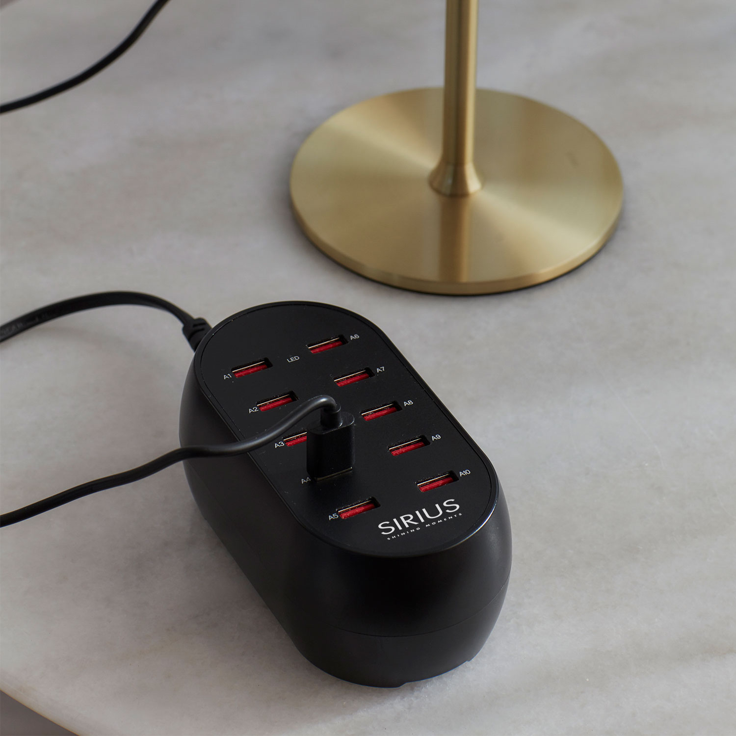 Sirius USB Oplader 10 porte