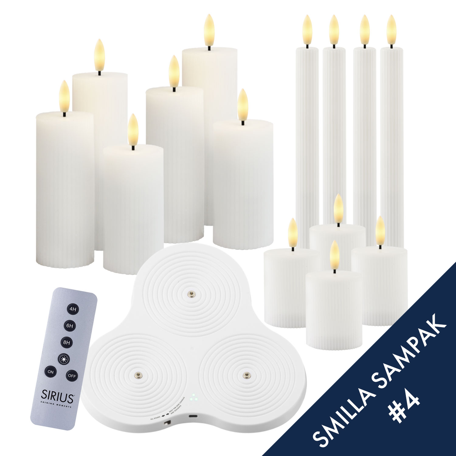 Smilla Genopladelig - Pakke 4