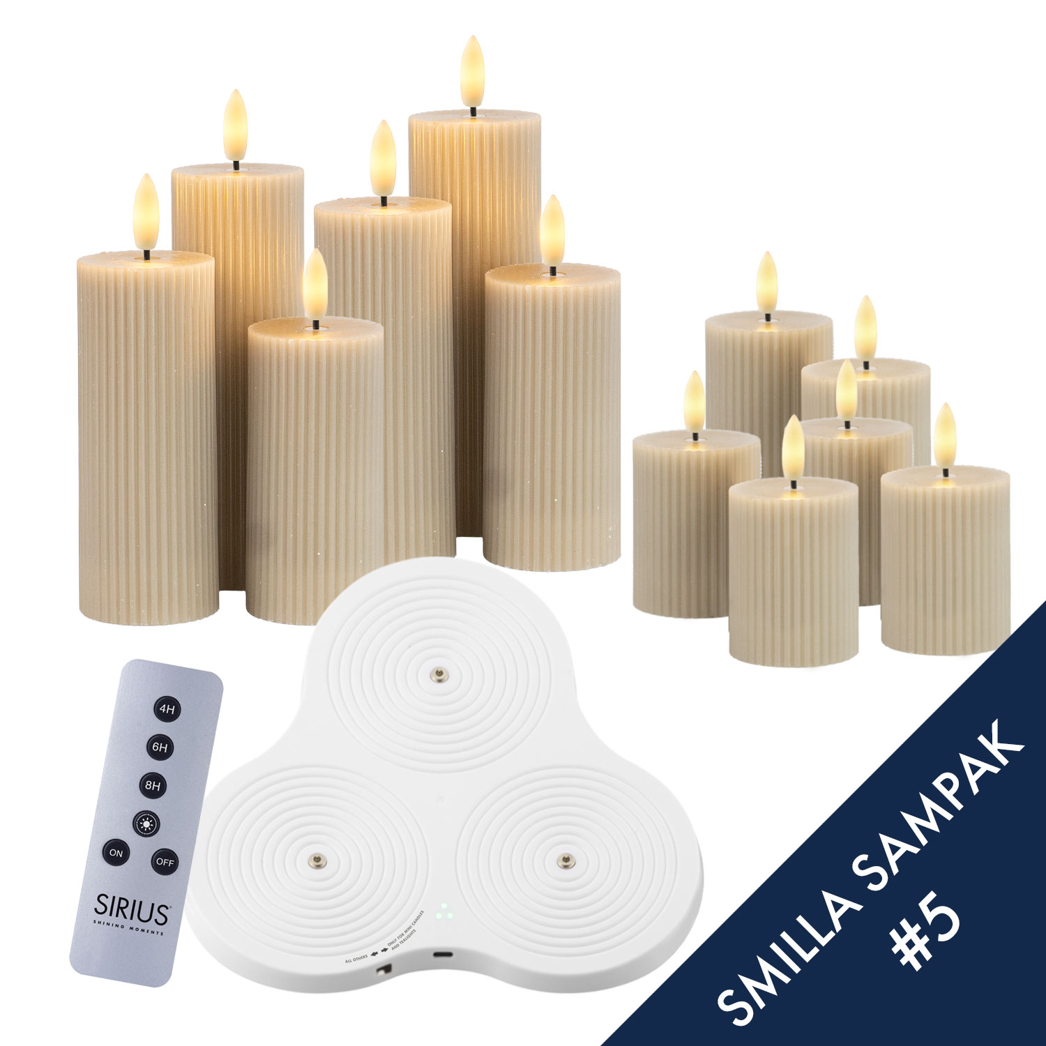 Smilla Genopladelig - Pakke 5